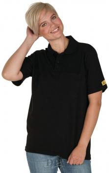 Poloshirt, Kurzarm, schwarz ESD
