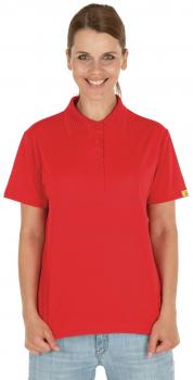 Damen-Poloshirt Kurzarm Coolmax® ALL SEASON rot ESD