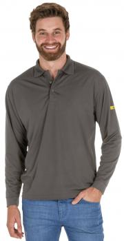 Poloshirt Langarm Coolmax® ALL SEASON anthrazit ESD