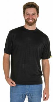 T-Shirt Coolmax® ALL SEASON schwarz ESD
