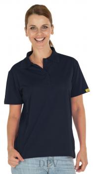 Damen-Poloshirt Kurzarm Coolmax® ALL SEASON dunkelblau ESD