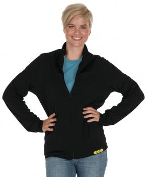 ESD Damen-Sweatjacke Coolmax® ALL SEASON, schwarz
