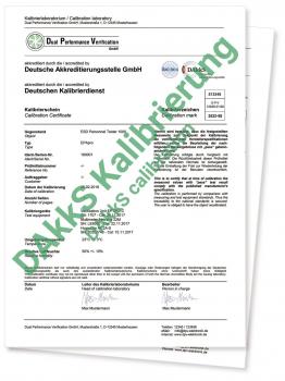 DAkkS/DKD-Kalibrierung für PGT 120