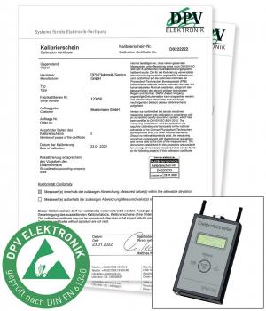 Kalibrierung für Elektrofeldmeter EFM 022