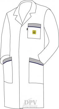 Work coat WhiteLine WL-181 3/4 design, long sleeves