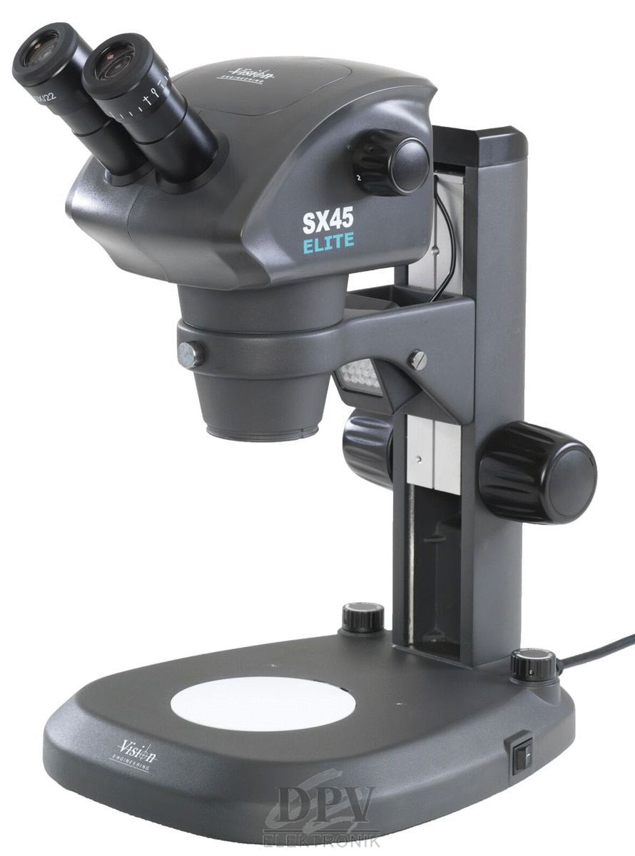 SX45 Elite Stereo-Zoom Okularmikroskop Binokular-Gerät mit Tischständer