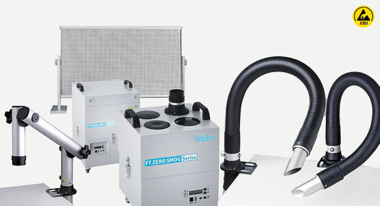 Solder fume extraction