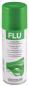 Preview: The image shows a spray can with a green lid and white lettering. On the can, it reads "FLUXCLENE" and "PCB Cleaning Solvent". Below that, there are multilingual instructions for use.