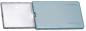 Preview: The image displays a compact, rectangular magnifier in a blue casing. The casing is closed and has the inscription "easyPOCKET" on the top. The magnifier is foldable and features a smooth, clear lens.