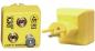 Preview: The image shows a yellow adapter with two sockets on the left side and a plug on the right side. The adapter is for grounding and is intended to protect against electrostatic discharge.