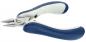 Preview: The image shows a pair of pliers with a metallic head and two ergonomic handles. The handles are blue with a rubberized surface that provides grip and comfort.
