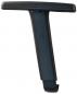 Preview: The image shows a black, ergonomic handle in a T-shape. It has a wide upper part and a narrow lower part that is slightly curved downwards.