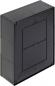 Preview: The image shows a black, rectangular box with rounded corners and a smooth surface. On the front, there is a square flap in the middle.