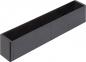 Preview: The image shows a long, narrow box in black color. The box has straight edges and a smooth surface, without a lid or any special decorations.