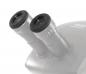 Preview: The image shows a microscope with two round eyepieces. The mounts are silver-colored and feature a scale. The design is compact and modern, ideal for scientific applications.