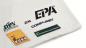 Preview: The image displays various logo patches on a light, striped fabric. The logos are from companies such as EPA, KUKA, and Computmet, among others. The predominant colors are black, blue, orange, and green.