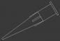 Preview: The image shows a schematic representation of a sharp object with a cylindrical end. It has a narrow, elongated shape that tapers towards the front. The background is dark.