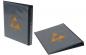 Preview: The image shows a black folder with an orange triangle symbol and the label "EBN". It is standing upright and partially open to reveal its interior.