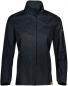 Preview: The thin, black jacket features a high collar and has a slim fit. There is a slightly textured surface with a simple, sporty design and no visible hood.