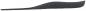 Preview: The image shows a long, narrow, black object that is slightly raised at one end. It has a smooth surface and appears much like a narrow strip.