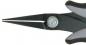 Preview: The image shows scissors with long, pointed blades and an ergonomic handle. The handle is black with gray accents. The blades are slim and precise.