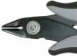 Preview: The image shows a gray-black pliers with a pointed, narrow blade. The handle is ergonomically shaped, and the pliers have a circular joint in the middle.