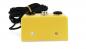 Preview: The image shows a yellow device with a rectangular shape. It has two black connectors and a screw in the middle. A black cable is attached at the back.