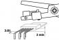 Preview: The image shows a technical drawing of a pair of pliers with an automated mechanism and a flat component with multiple connection pins. Dimensions are provided.