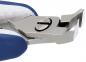 Preview: The image shows a close-up of a tool with blue handles. The metal blades are sharp and pointed, suitable for cutting or gripping. A screw cap is visible.