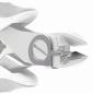 Preview: The image shows a metallic pliers used for cutting or bending. It has a sharp edge and a round cutout in the middle to provide better grip.