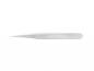 Preview: The image shows a long, narrow tweezer with a pointed and a broad side. It is made of metal and has a shiny surface.