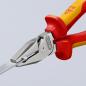 Preview: The image shows a pair of pliers with red and yellow plastic handles. The pliers have sharp, metallic jaws that are used for gripping and cutting.