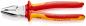 Preview: The image shows a gray pliers with a flat, sharp head and red, rubberized handles. The handle also has yellow accents. The pliers are well suited for cutting and gripping.