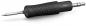Preview: The image shows a screwdriver with a black, rubberized handle and a ridged surface for better grip. The tip is metallic and pointed.