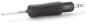 Preview: The image shows a black, non-slip screwdriver with a long, slender, metallic head. The handle is ergonomically designed and has a grippy surface.