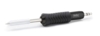Preview: The image shows a soldering iron with a black, non-slip grip and a pointed, silver tip. The iron has a sleek shape and is suitable for precise soldering.