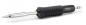 Preview: The image shows a soldering iron with a black, ribbed plastic handle. The tip is metallic and elongated. The iron has a comfortable grip shape for precise work.