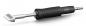 Preview: The image shows a soldering tip replacement attachment. It has a silver, pointed tip and a black rubberized handle with grooves for better grip. The tip is flat and angled.
