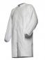 Preview: The image shows a long, white protective coat with no discernible details, featuring long sleeves and a simple, straight cut. The coat appears light and hygienic.