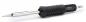 Preview: The image shows a soldering iron with a slim, black handle that has a rubberized surface. The tip is made of shiny metal, typical for soldering tasks.