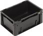 Preview: It is a rectangular, black plastic box. It has grippy side walls and an open top. The corners are rounded, and the structure appears stable and lightweight.