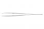 Preview: The image shows a long, slender pair of metal tweezers. It has two pointed tips and a narrow, straight handle. Ideal for gripping small objects.