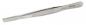 Preview: The image shows a slim, curved stainless steel tweezer. It has a slightly ridged surface for better grip and is suitable for precise gripping of small objects.