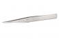 Preview: The image displays a slim, metallic tweezer with a pointed, narrow tip. It has a matte finish and the inscription "Weller" is engraved.