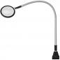 Preview: The image shows a flexible magnifying glass with a round, magnifying lens. The long, bendable neck allows the magnifying glass to be positioned in various ways. There is a stable mount at the bottom.
