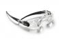 Preview: This is a special pair of glasses with transparent lenses and a black temple. It has an ergonomic shape and should support vision.