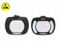 Preview: The image shows two illuminated magnifying glasses. One has a round lens with a handle; both have different light sources to facilitate seeing.