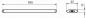 Preview: The image displays a technical drawing of an elongated object with dimensions 956 mm (length), 187 mm (width), and 50 mm (height). The ends are rounded.