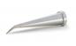 Preview: The image shows a conical, metallic spout with a pointed, downward tapering shape. The upper part is wider and has a solid rim.