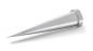 Preview: The image shows a sharp metal pin with a wide, flat end. The shape resembles a cone that tapers towards the top. The surface is shiny and silver-colored.